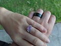 Picture of couples hands with rings