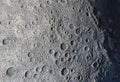 A picture of craters on the surface of the moon