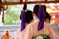 Maiko girls dancing, Kyoto Japan Royalty Free Stock Photo