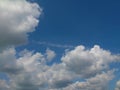 Picture  daytime sky with white clouds Royalty Free Stock Photo