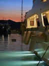 A picture of details of yatch Royalty Free Stock Photo