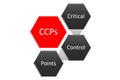 picture diagram of CCP mean to critical control point Royalty Free Stock Photo