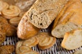 Different assortment of bread and bakery products Royalty Free Stock Photo