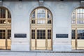 Entrance to the Wellington Building, the administrative building of the House of Commons, the lower chamber of Canadian parliament Royalty Free Stock Photo