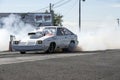 Drag car smoke show Royalty Free Stock Photo