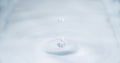 A picture of a drop of water falling into a sea Royalty Free Stock Photo