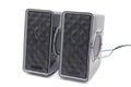 A picture of electric speakers with selective focus Royalty Free Stock Photo
