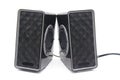 A picture of electric speakers with selective focus Royalty Free Stock Photo