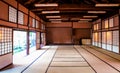 Picture of empty Japanese Traditional Hall room with sliding door