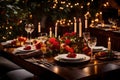 Picture an enchanting homemade romantic dinner, where the lighting is artfully arranged