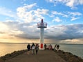 End of pier lighthouse Howth County Dublin Ireland
