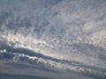 Picture   evening sky with grey  clouds Royalty Free Stock Photo