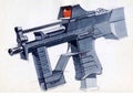 Picture of an exclusive automatic weapon submachine gun for melee.