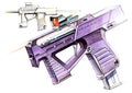 Picture of an exclusive automatic weapon submachine gun for melee.