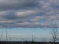 View to the horizon in a westerly direction, from the top of the Tippelsberg an dump