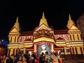 A picture of famous festival Durga Puja Pandal in Kolkata. Royalty Free Stock Photo