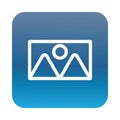 Picture file format block gradient style icon Royalty Free Stock Photo