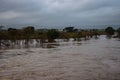 Picture of flood in old city of India