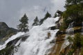 The impetus and the power of water at Toce waterfalls in the Italian Alps