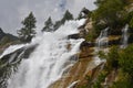 The impetus and the power of water at Toce waterfalls in the Italian Alps