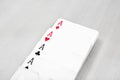 Picture of four aces poker playing card Royalty Free Stock Photo