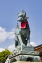 Fox statue at Fushimi Inari Shrine, Kyoto District, Japan Royalty Free Stock Photo