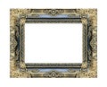 Picture frame ancient vintage isolated on white