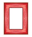 Picture frame ancient vintage isolated on white