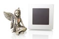 Picture frame with an angel Royalty Free Stock Photo