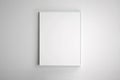 Picture frame in blank. Mock up perfect for copy space. White background. 3D rendering style.