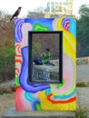 Picture frame in Carter beach Mumbai Royalty Free Stock Photo