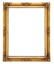 Picture frame gold Royalty Free Stock Photo