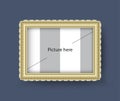 Picture frame, Luxury frame border, vector illustration.