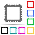 picture frame multi color style icon. Simple thin line, outline vector of web icons for ui and ux, website or mobile application Royalty Free Stock Photo