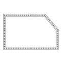 Picture Frame Snip Single Corner Rectangle