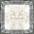 Picture Frame technically in silver Royalty Free Stock Photo