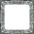 Picture Frame technically in silver Royalty Free Stock Photo