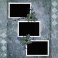 Picture-frames on abstract background