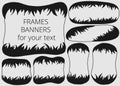 Picture frames or banners for your text