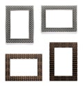 Picture Frames Isolated on White Royalty Free Stock Photo