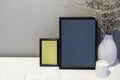 Picture frames mockup background Royalty Free Stock Photo
