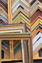 Picture frames and moldings Royalty Free Stock Photo