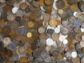 Picture Full Of Metal Coins From Different Countries