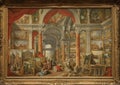 Picture Gallery with views of Modern Rome, oil canvas