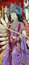 Picture of Goddess Durga, Durga Puja is a hindu festival celebrating the power of goddess Durga. Royalty Free Stock Photo