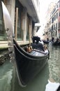 Gondola boatman in Venice, Italy Royalty Free Stock Photo