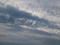 Picture grey sky with grey big clouds Royalty Free Stock Photo