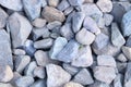 Picture of a group of stones, gray and blue Royalty Free Stock Photo