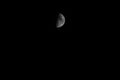 Picture of a half moon