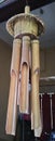 This is a picture of a hanging craft from bamboo